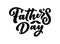 Lettering for Father`s day greeting card, great design for any purposes. Typography poster. Vector illustration