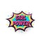 Lettering girl power, boom star. Comic speech bubble with emotional text Girl Power and stars