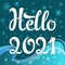 Lettering Hello 2021.