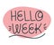 lettering of hello week