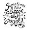 Lettering I like coffee more than people