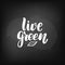 Lettering live green