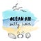 Lettering logo ocean quote