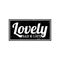 Lettering Lovely Cafe and Bar logo applied for Restaurant and cafe logo design inspiration.