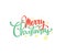 Lettering Merry Christmas type text background