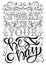 Lettering phrase message