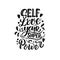 Lettering phrase - self love is your super power