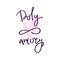 Lettering polyamory, hand drawn logo. Ethical non monogamy concept. Notions of polygamy and open relations. Heart shape