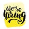 Lettering we`re hiring