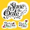 Lettering Save the Date