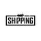 Lettering Shipping Logo combines silhouette cargo ship applied for the cargo and shipping logo design inspiration.