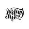 Lettering surfing life