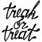 Lettering treak or treat