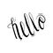 Lettering Word Hello Doodle Vector Illustration