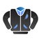 Letterman jacket flat icon. High school jacket color icons in trendy flat style. Uniform gradient style design, designed