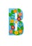 The letters B of the English alphabet is cut out of flowers on a blue  background.Floral pattern, texture for stores,sales,