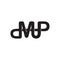 Letters mp infinity line logo vector