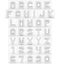 Letters and numbers 3d cubic white isolated on white