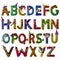 Letters from A to Z. Party Font. Handmade with plasticine or clay.