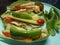 Lettuce wraps Italian green peppers tomatoes  Leeper jack cheese turkey