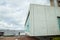 Leudelange, Luxembourg - May 5 2013 : Water tower with itâ€™s modern design in concrete and fiberglass, also a fire department