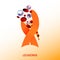 Leukemia vector icon