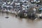 Leutesdorf, Germany - 01 05 2024: Rhine flood at old town Leutesdorf old town, Rheintor