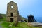 Levant Tin Mine Engine House and winding wheel, Cornwall 