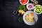 Levantine vegetarian salad with parsley, mint, bulgur, tomato.