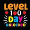 Level 100 days unlocked t shirt design