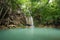 Level 3 of Erawan Waterfall in Kanchanaburi, Thailand