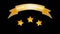 Level completed nice stars black bg