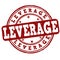 Leverage grunge rubber stamp