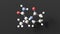 levetiracetam molecule, molecular structure, anticonvulsants, ball and stick 3d model, structural chemical formula with colored