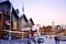 Levi ski resort, funicular station, ski lift, funicular cabins go uphill, tourist infrastructure, concept holiday, christmas in