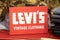 Levis vintage clothing store brand text and shop logo sign chain Levi\\\'s