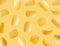 Levitating potato chips on yellow background