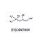 Levocarnitine biological molecule. Acetylcarnitine biological molecule