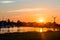 Lewes Rehoboth canal at sunset