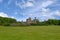 Lews Castle now owned and run by the Stornoway Trust, under blue skies with scattered clouds