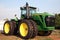 LEXINGTON, KY-CIRCA JANUARY, 2015: John Deere tractor on display. Large agribusinesses increasingly turn to large equipment like