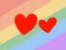 LGBT background rainbow flag, pride mounth