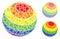 LGBT color stripes sphere Composition Icon of Abrupt Elements