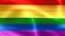 Lgbt community symbol in rainbow colors. Rainbow pride flag illustration