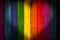 LGBT concept color wood background