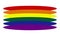 LGBT flag illustration. Rainbow flag.Flag of lesbian, gay, bisexual and transgender people.Flag of freedom.