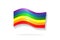 LGBT flag logo symbol vector