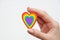 LGBT heart, hand