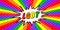 LGBT horizontal pop art banner, rays and halftone effect, vector community of lesbian, gay, bisexual, and transgender