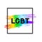 LGBT lettering on pencil strokes textured flag the colors of the rainbow. Symbol of lesbian, gay pride, bisexual, transgender